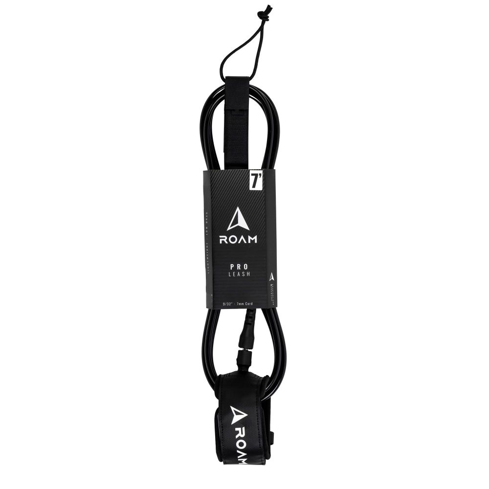 ROAM Surfboard Leash PRO 7.0 Schwarz