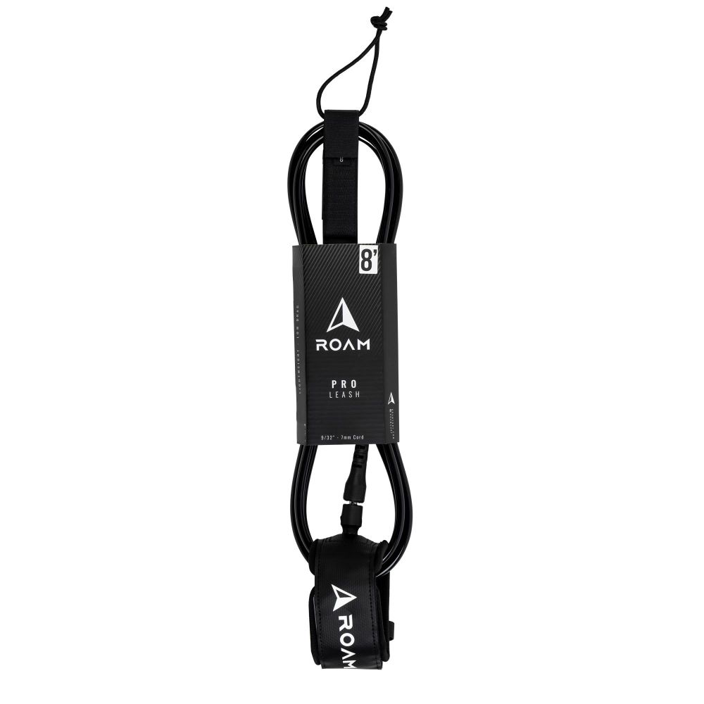 ROAM Surfboard Leash PRO 8.0 Schwarz