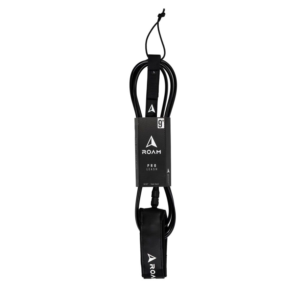 ROAM Surfboard Leash PRO 9.0 Schwarz