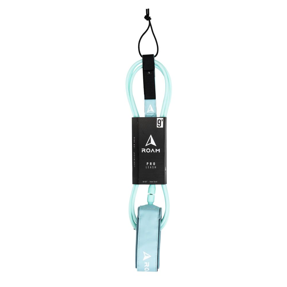 ROAM Surfboard Leash PRO 9.0 Knie Lite Teal