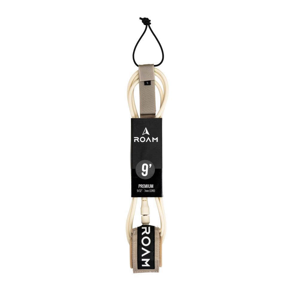 ROAM Surfboard Leash Premium 90 Sand