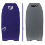 SNIPER Bodyboard Cortex PE Flex Schwarz Gelb 41