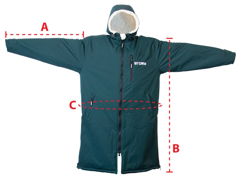 Maße Story Poncho